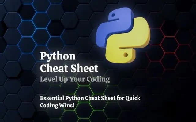 Python Cheat-Sheet: Your Quick Reference Guide